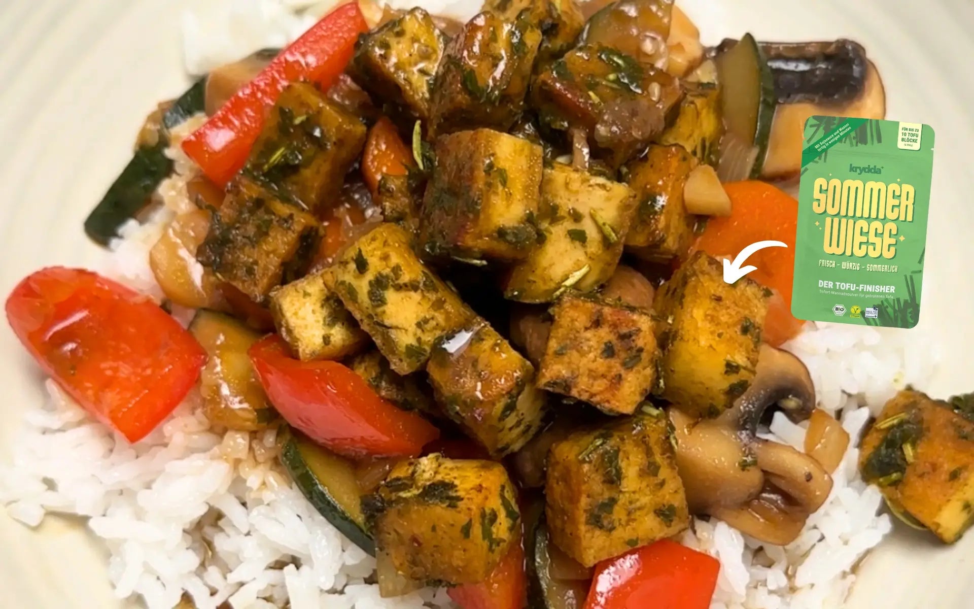 CHOP SUEY MIT KRYDDA SOMMERWIESE (SCHNELLES REISGERICHT)